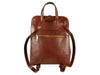 Women's Brown Leather Backpack - Clarissa by Time Resistance on Jetset Times SHOP