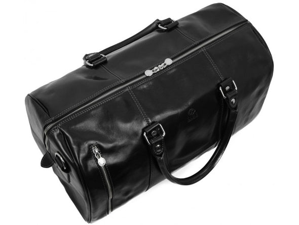 Wise Children - Leather Duffel Bag for Men and Women