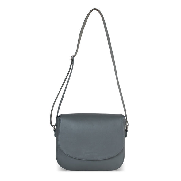 Gray Leather Camera Bag - Geneva for Men and Women by POMPIDOO on Jetset Times SHOP