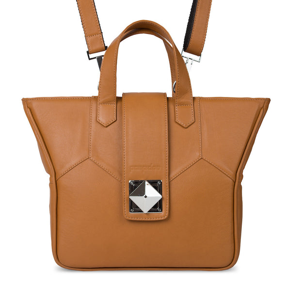 Women's Brown Leather Camera Bag - Kimberly by POMPIDOO on Jetset Times SHOP
