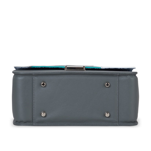 Women's Gray Leather Camera Bag - Miami by POMPIDOO on Jetset Times SHOP