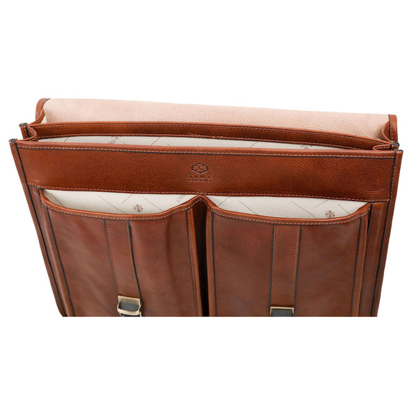 The Time Machine - Full Grain Leather Briefcase