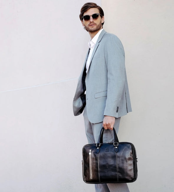 A Farewell to Arms - Full-Grain Italian Leather Briefcase