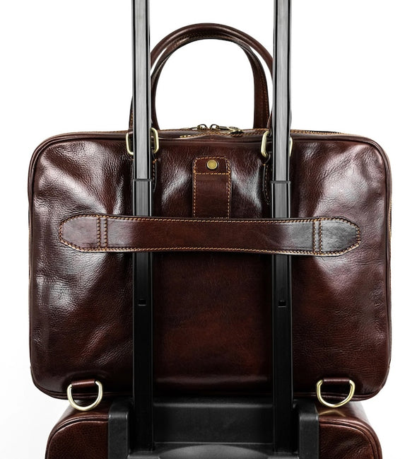 A Farewell to Arms - Full-Grain Italian Leather Briefcase