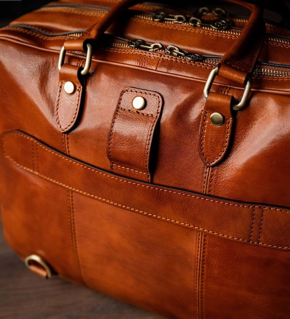 A Farewell to Arms - Full-Grain Italian Leather Briefcase