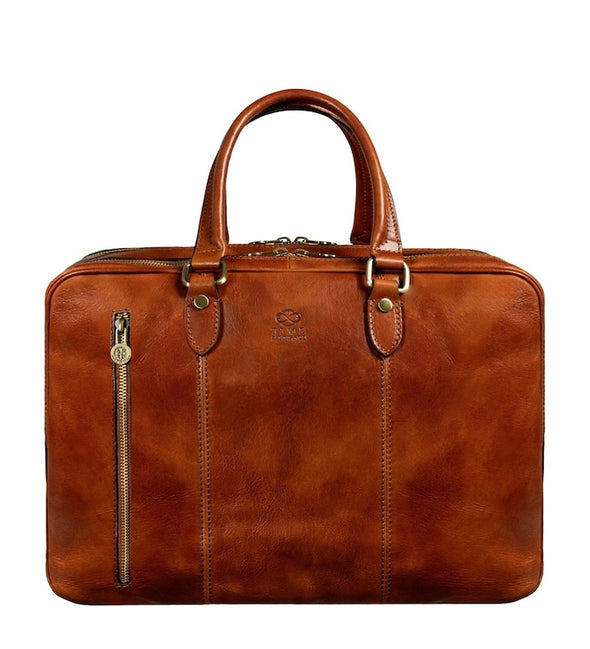 A Farewell to Arms - Full-Grain Italian Leather Briefcase