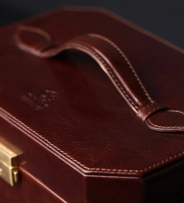 A Handful of Dust - Large Leather Jewelry Box