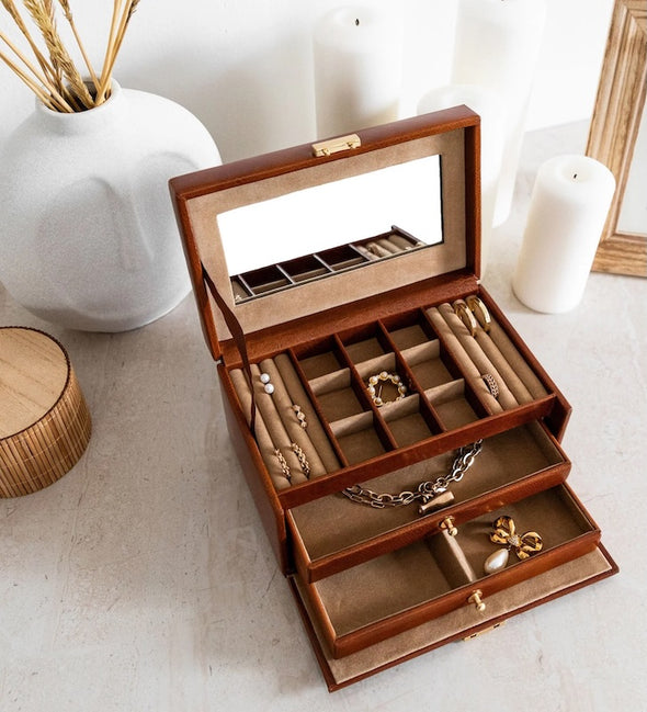 Beloved - Leather Jewelry Box