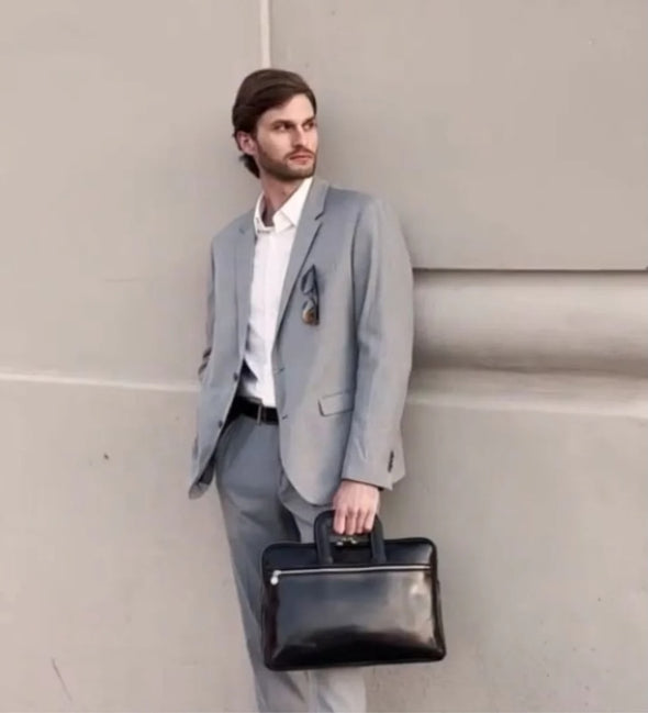 Brave New World - Leather Briefcase