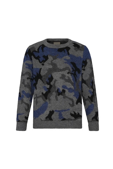 Camouflage Sweater – Navy