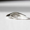 Diamond Sun Signet Ring