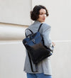 Emma - Leather Backpack Convertible Bag