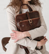 Emma - Leather Backpack Convertible Bag