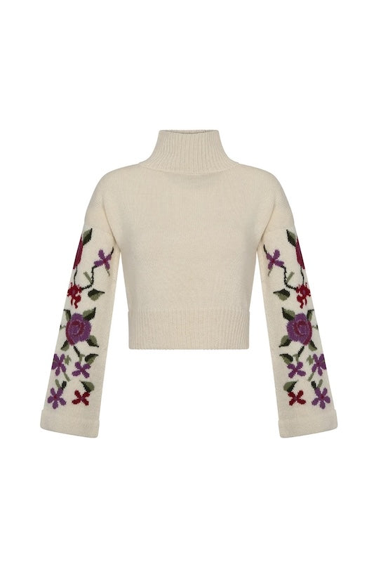 Flowery Sweater