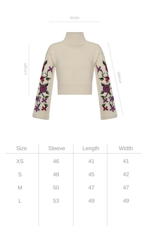 Flowery Sweater