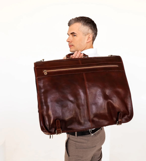 Great Expectations - Leather Garment Bag