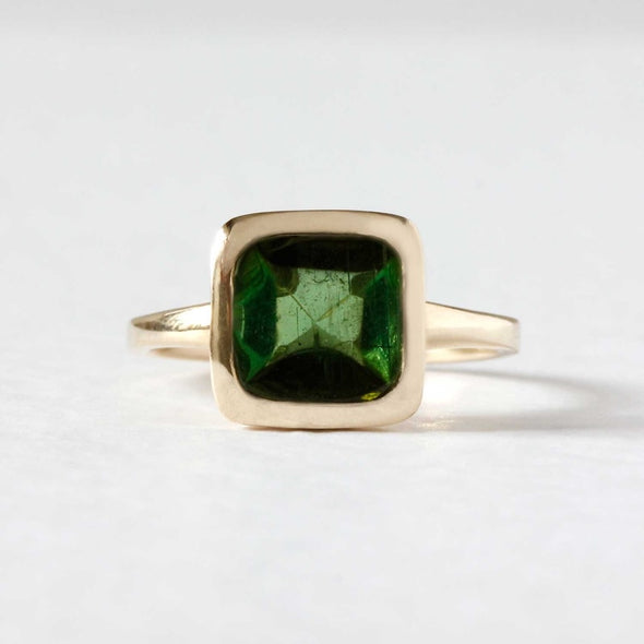 Green Tourmaline Ring