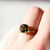 Sugarloaf Green Tourmaline Ring