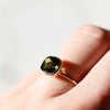 Sugarloaf Green Tourmaline Ring