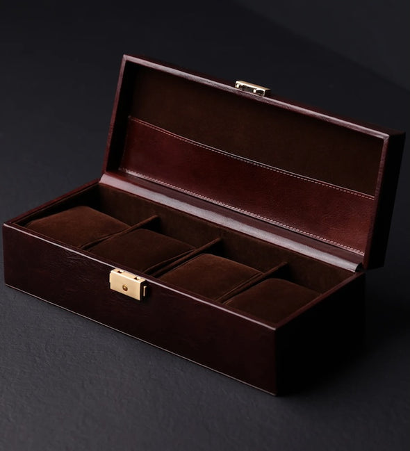 Herzog - Leather Watch Box, Watch Organizer