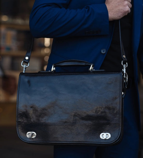 Illusions - Leather Briefcase