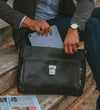 In Cold Blood - Full Grain Leather Briefcase Laptop Bag