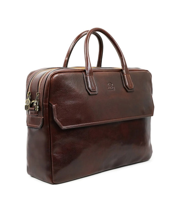 Nostromo - Large Leather Briefcase Laptop Bag