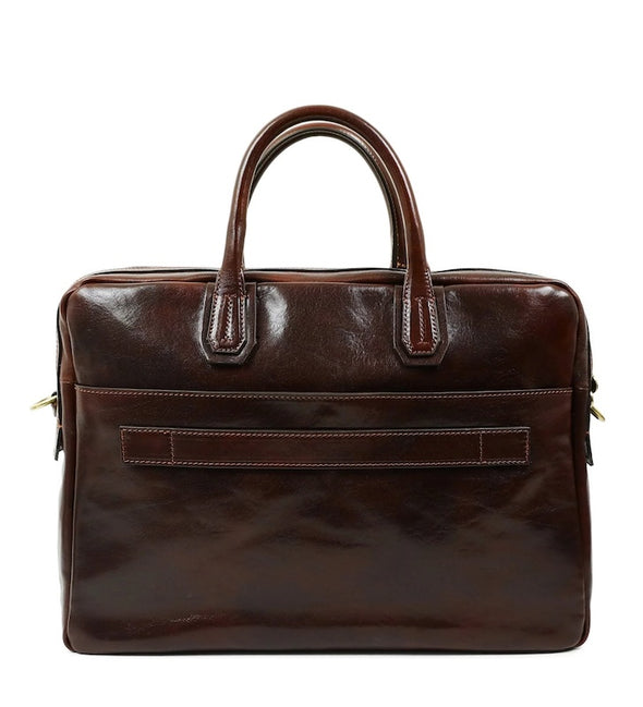 Nostromo - Large Leather Briefcase Laptop Bag