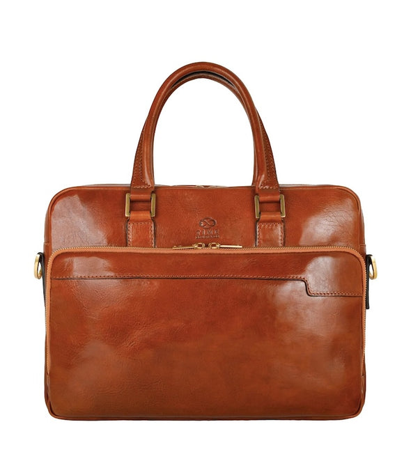 Orlando - Leather Briefcase Laptop Bag