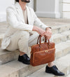 Orlando - Leather Briefcase Laptop Bag