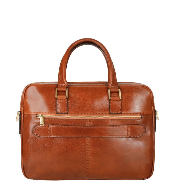 Orlando - Leather Briefcase Laptop Bag