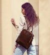 Regeneration - Womens Leather Backpack Convertible Bag