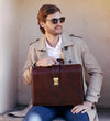 The Firm - Large Leather Briefcase