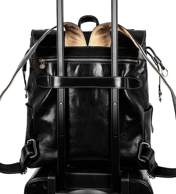 The Good Earth - Brown Leather Backpack