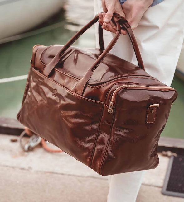 The Hitchhiker's Guide to the Galaxy - Large Leather Duffle Bag