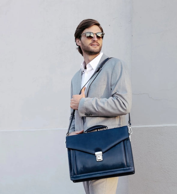 The Magus - Classic Design Leather Briefcase