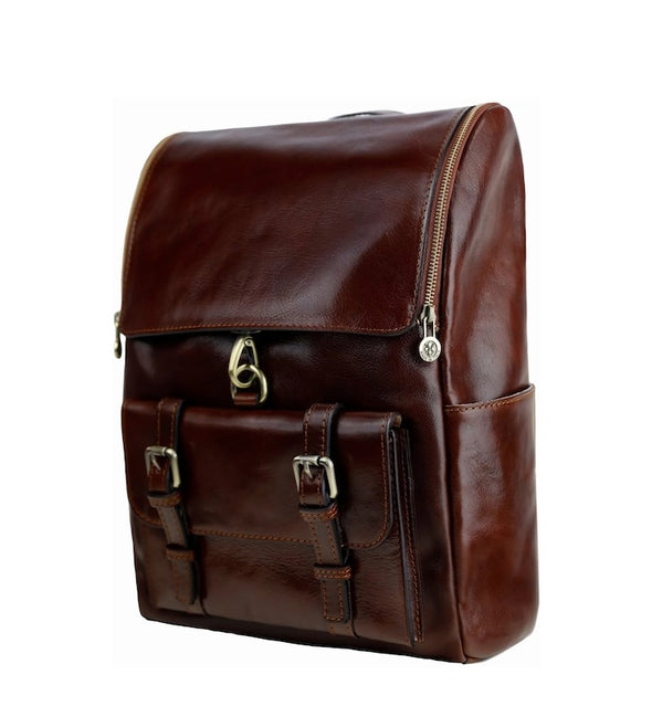 The Odyssey - Large Unisex Leather Backpack