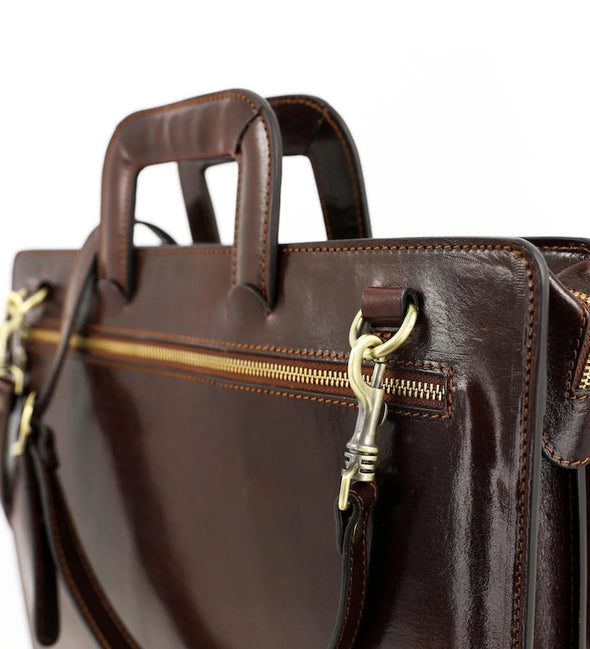 The Tempest - Italian Leather Briefcase