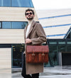 The Time Machine - Full Grain Leather Briefcase