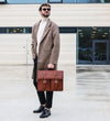 The Time Machine - Full Grain Leather Briefcase