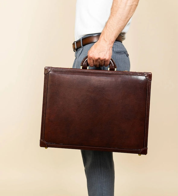 The Wind in the Willows - Leather Attaché Case Briefcase