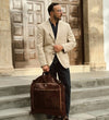 Travels with Charley - Leather Garment Bag