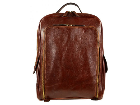 Dark Brown Leather Backpack - The Sun Also Rises for Men and Women by Time Resistance on Jetset Times SHOP