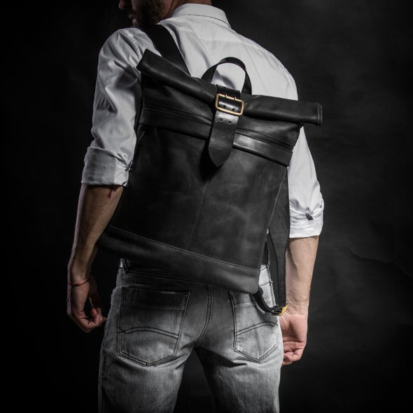 Roll Top Backpack by Kruk Garage