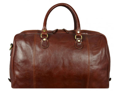 Brown Leather Duffel Bag - The Count of Monte Cristo for Men and Women by Time Resistance on Jetset Times SHOP