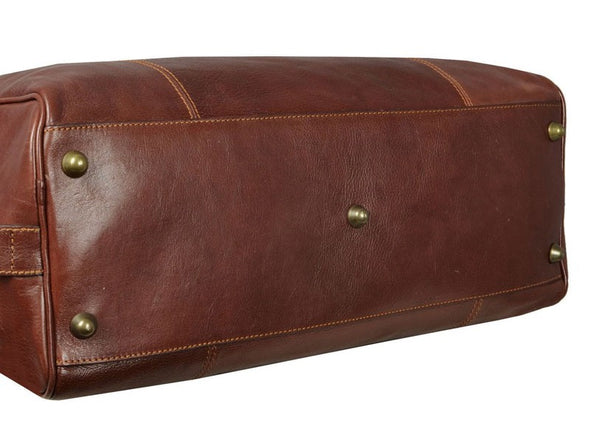 Brown Leather Duffel Bag - The Count of Monte Cristo for Men and Women by Time Resistance on Jetset Times SHOP