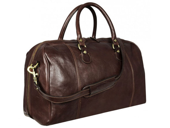 Dark Brown Leather Duffel Bag - The Count of Monte Cristo for Men and Women by Time Resistance on Jetset Times SHOP