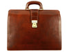 Brown Leather Briefcase - The Firm for Men and Women by Time Resistance on Jetset Times SHOP