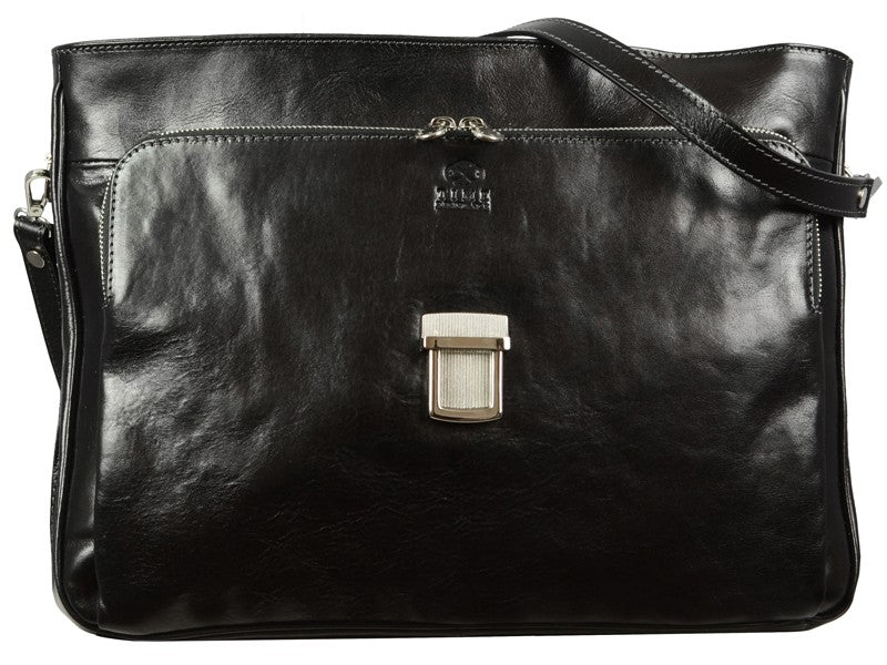 In Cold Blood - Full Grain Leather Briefcase Laptop Bag by Time ...