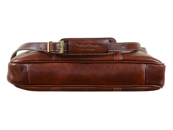 Brown Leather Laptop Bag - The Hobbit for Men and Women by Time Resistance on Jetset Times SHOP
